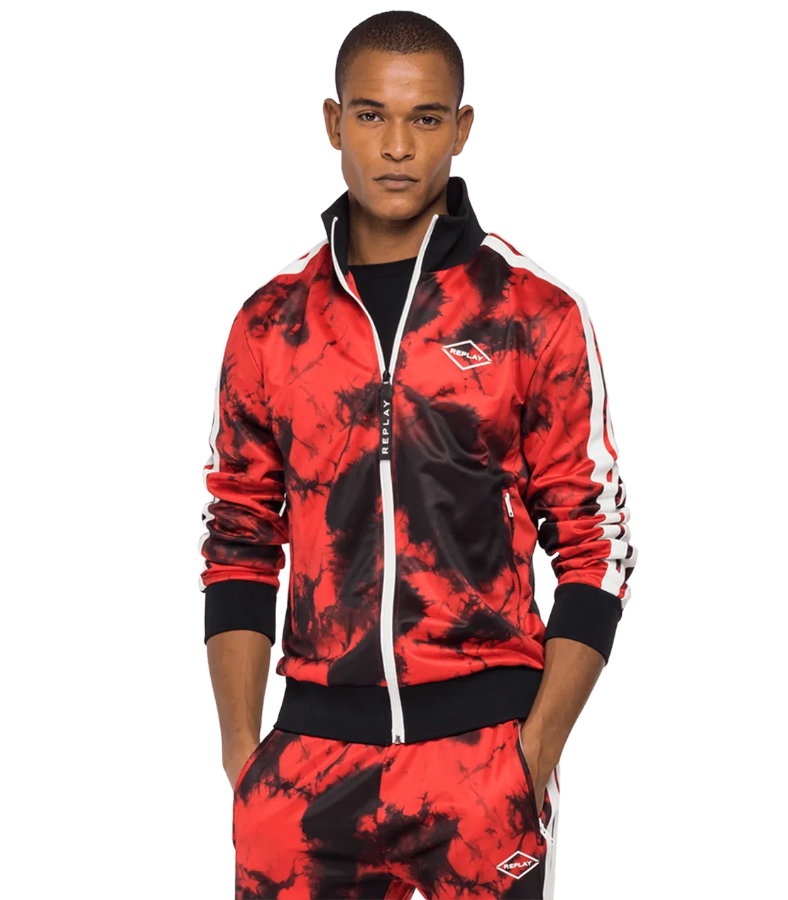Turtleneck Sweatshirt With All-Over Print