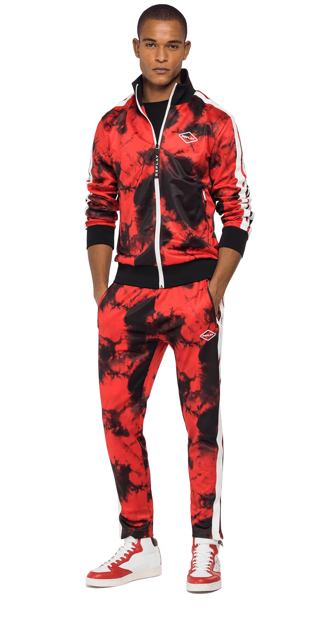 Turtleneck Sweatshirt With All-Over Print