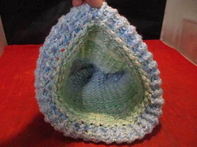 Used Light Blue Knit Hat