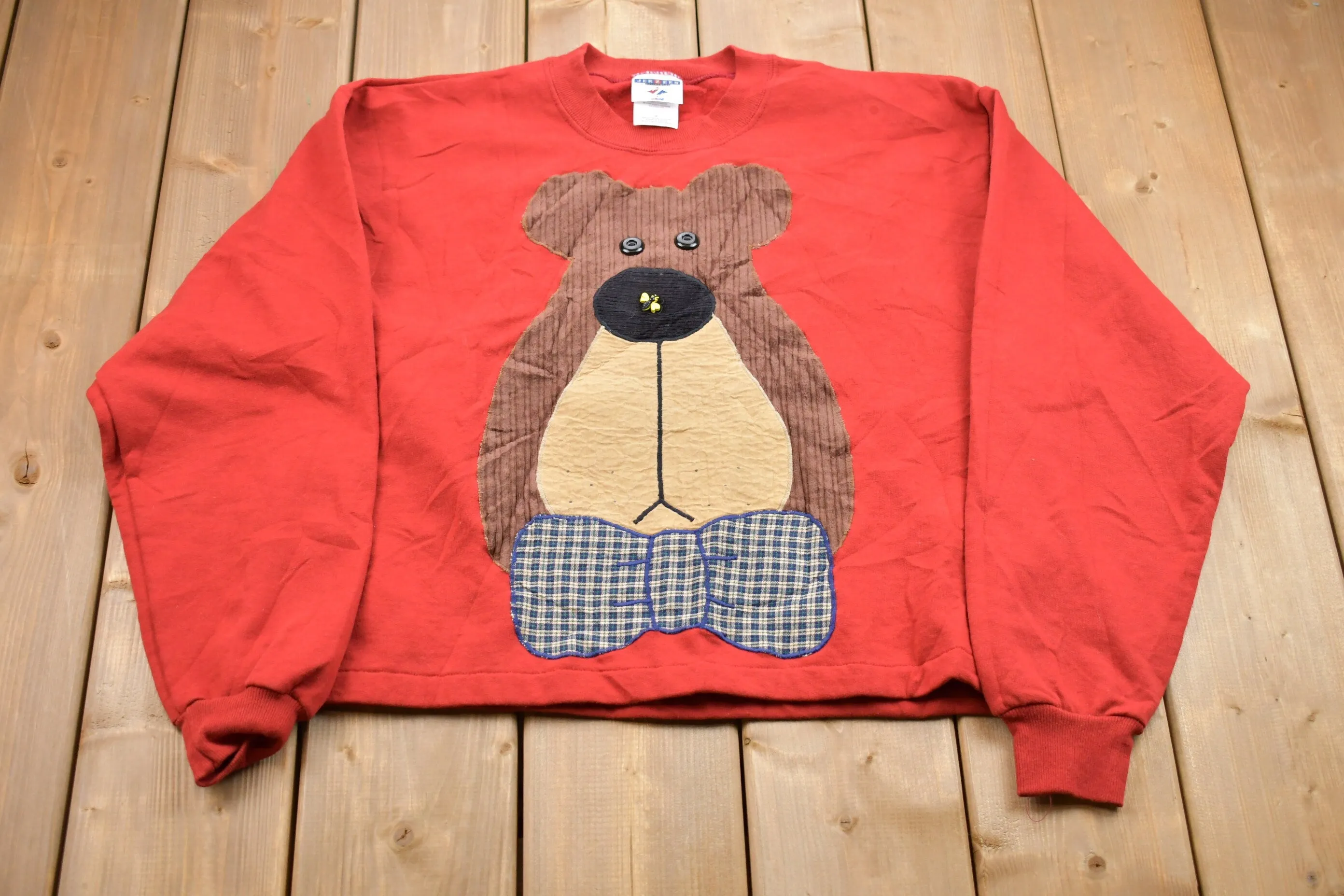 Vintage 1990s Bear Graphic Crewneck Sweatshirt