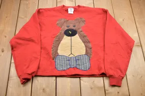 Vintage 1990s Bear Graphic Crewneck Sweatshirt