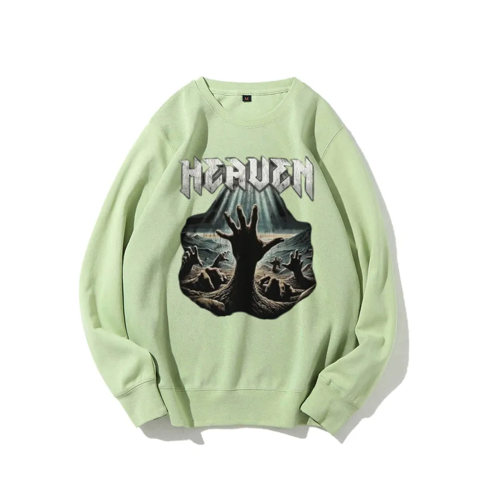 Women Vintage Desert Hand Graphic Sweatshirts