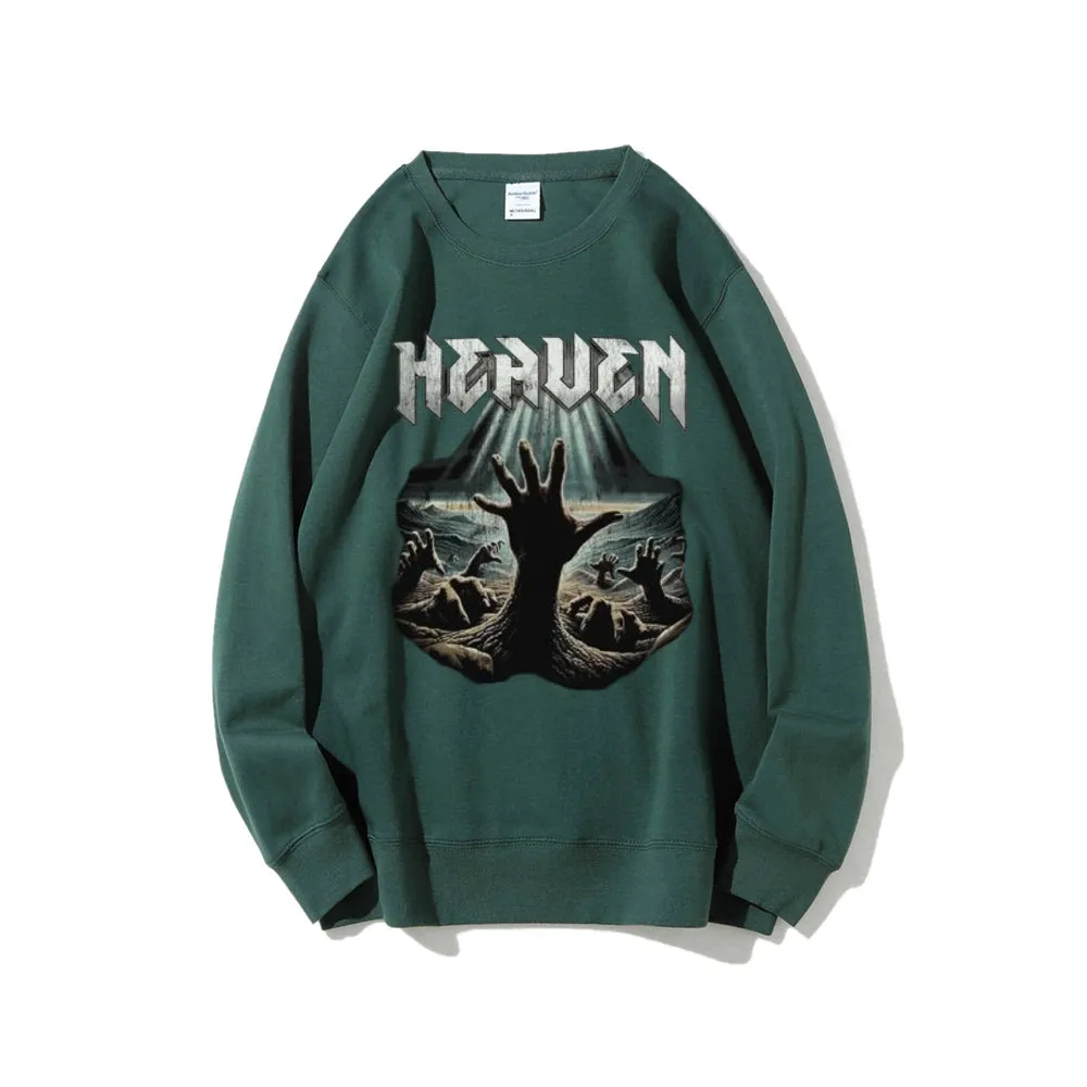 Women Vintage Desert Hand Graphic Sweatshirts