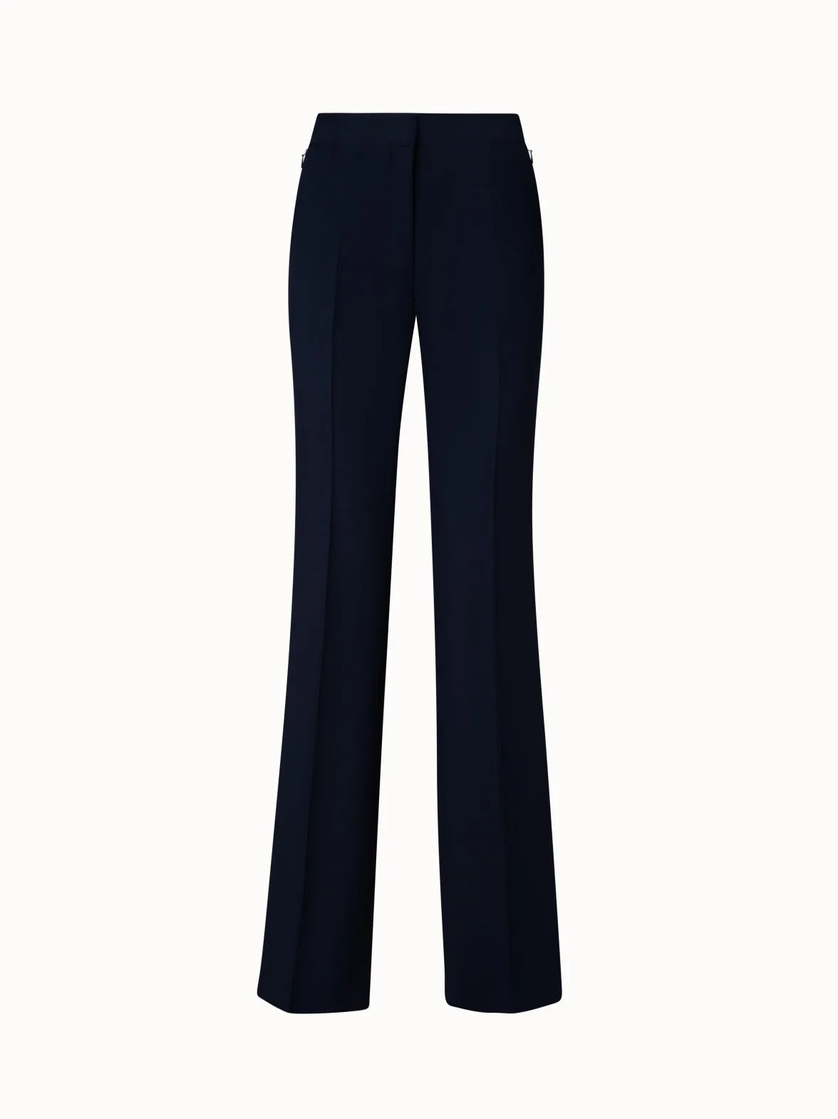 Wool Straight Leg Pants
