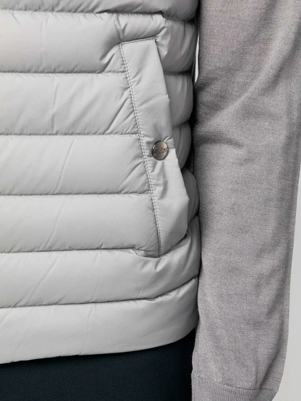 Zip-up padded cardigan